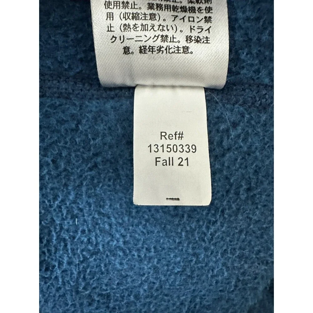 Eddie Bauer First Ascent 1/4 Zip‎ Pullover Fleece Blue Mens XL Hiking Outdoor